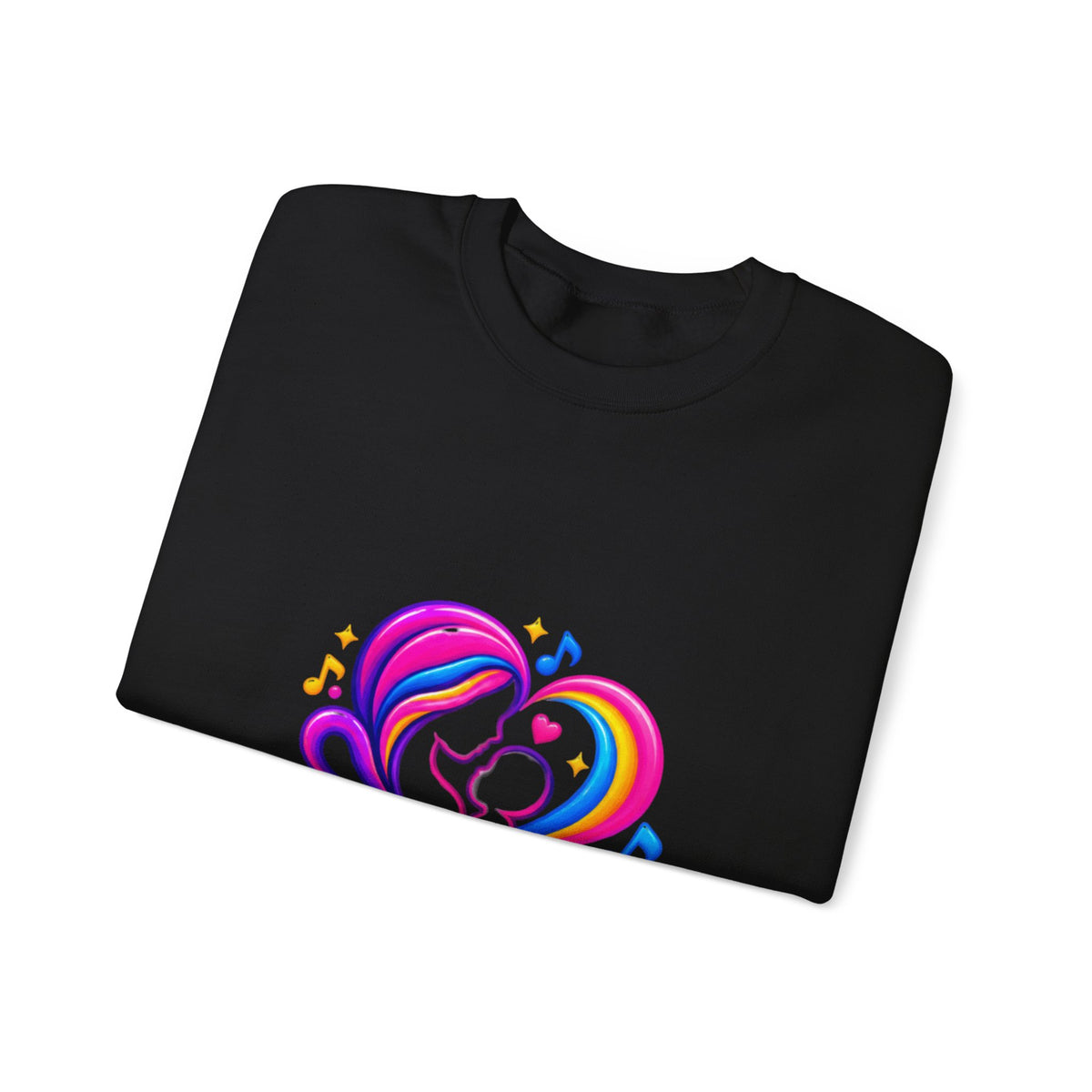 ZappMoms Heart Mom and Child Crewneck Sweatshirt