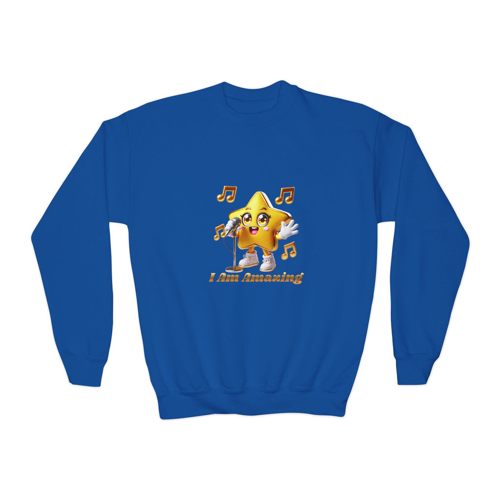 Twinkie Zapp “I AM AMAZING”  — Youth Crewneck Sweatshirt