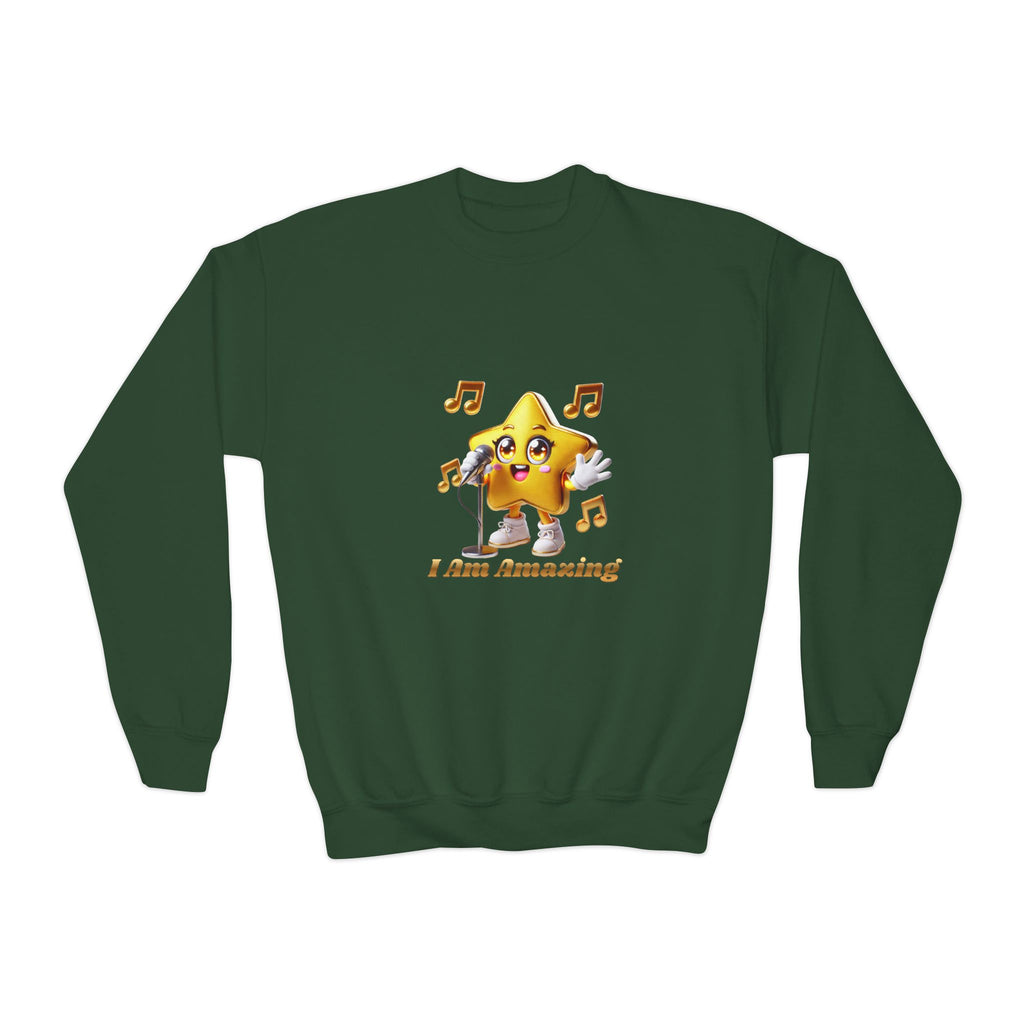Twinkie Zapp “I AM AMAZING”  — Youth Crewneck Sweatshirt