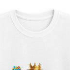 Kinder-T-Shirt – „Prinz Glitzer Zapp Figur“ Süße gekrönte Sonne Grafik