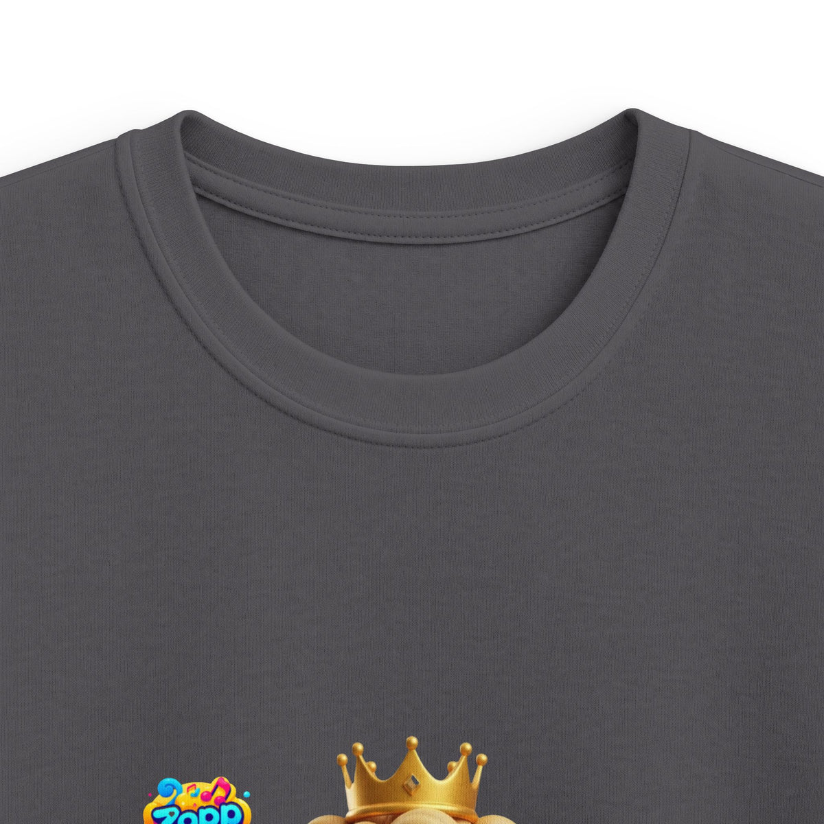 Kinder-T-Shirt – „Prinz Glitzer Zapp Figur“ Süße gekrönte Sonne Grafik