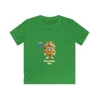 Kinder-T-Shirt – „Prinz Glitzer Zapp Figur“ Süße gekrönte Sonne Grafik