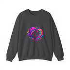 ZappMoms Heart Mom and Child Crewneck Sweatshirt