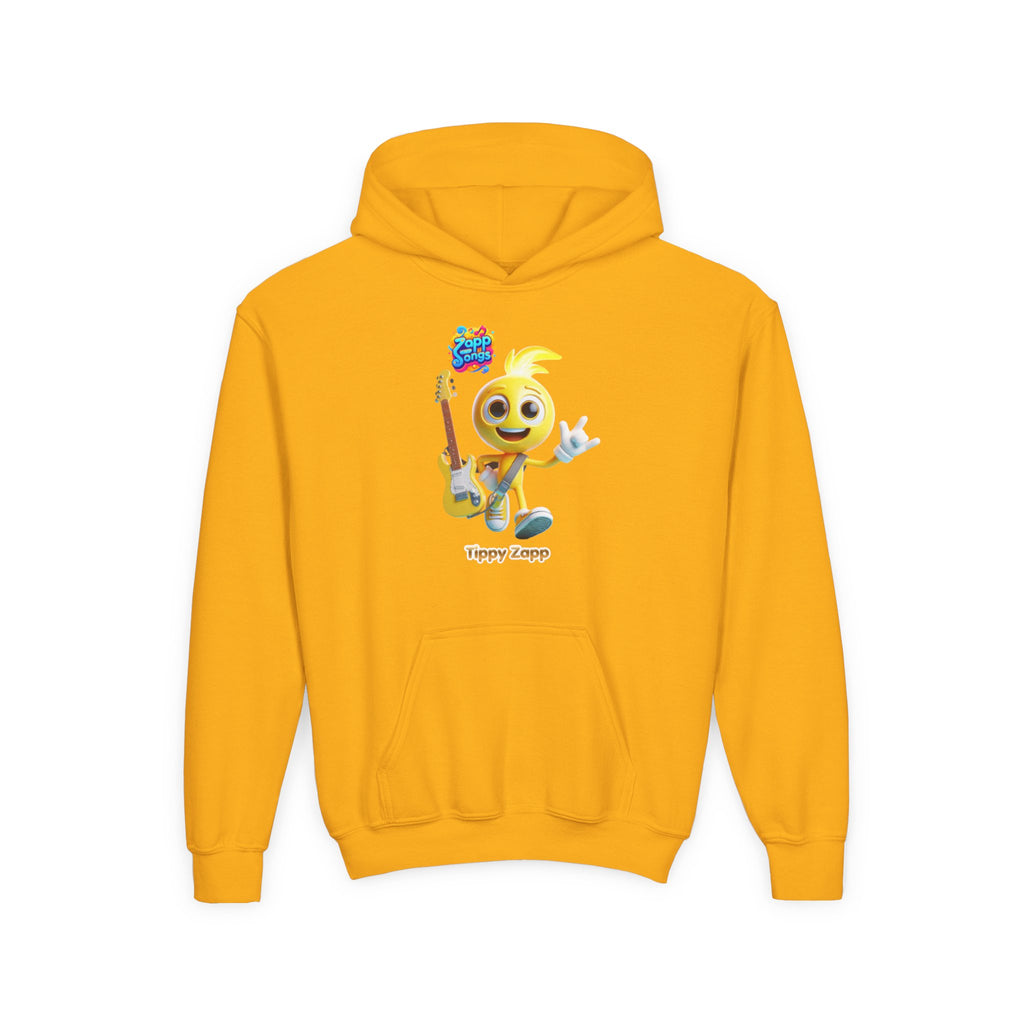"Tippy Zapp" Guitar Character Kids Hoodie