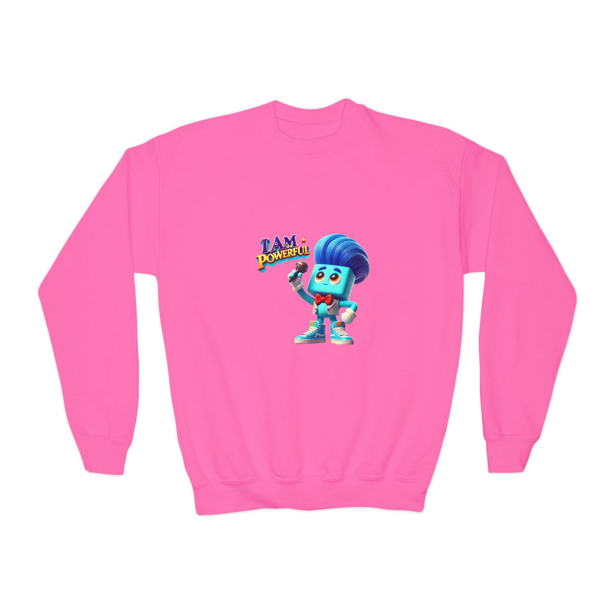 Rappa Zapp "I Am Powerful" — Youth Crewneck Sweatshirt