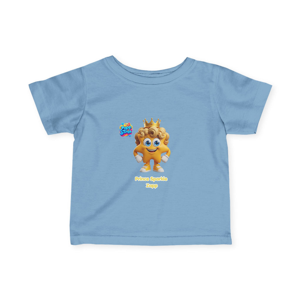 Infant Tee — 'Prince Sparkle Zapp Character' Cute Crowned Baby Shirt