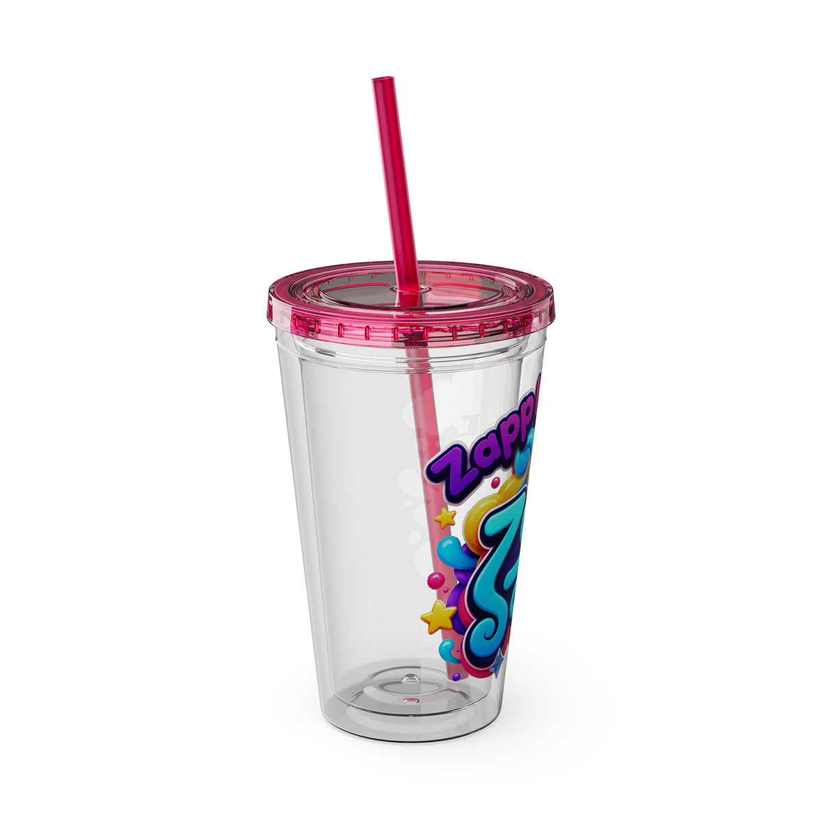 Zapp Songs Kids Tumbler with Straw — 16oz Colorful Music Logo Cup