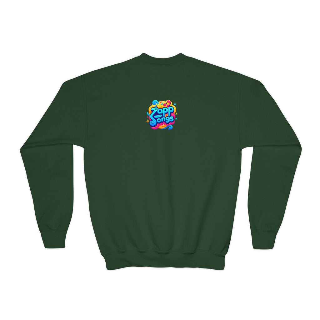 Rappa Zapp "I Am Powerful" — Youth Crewneck Sweatshirt