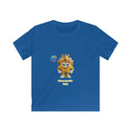 Kinder-T-Shirt – „Prinz Glitzer Zapp Figur“ Süße gekrönte Sonne Grafik