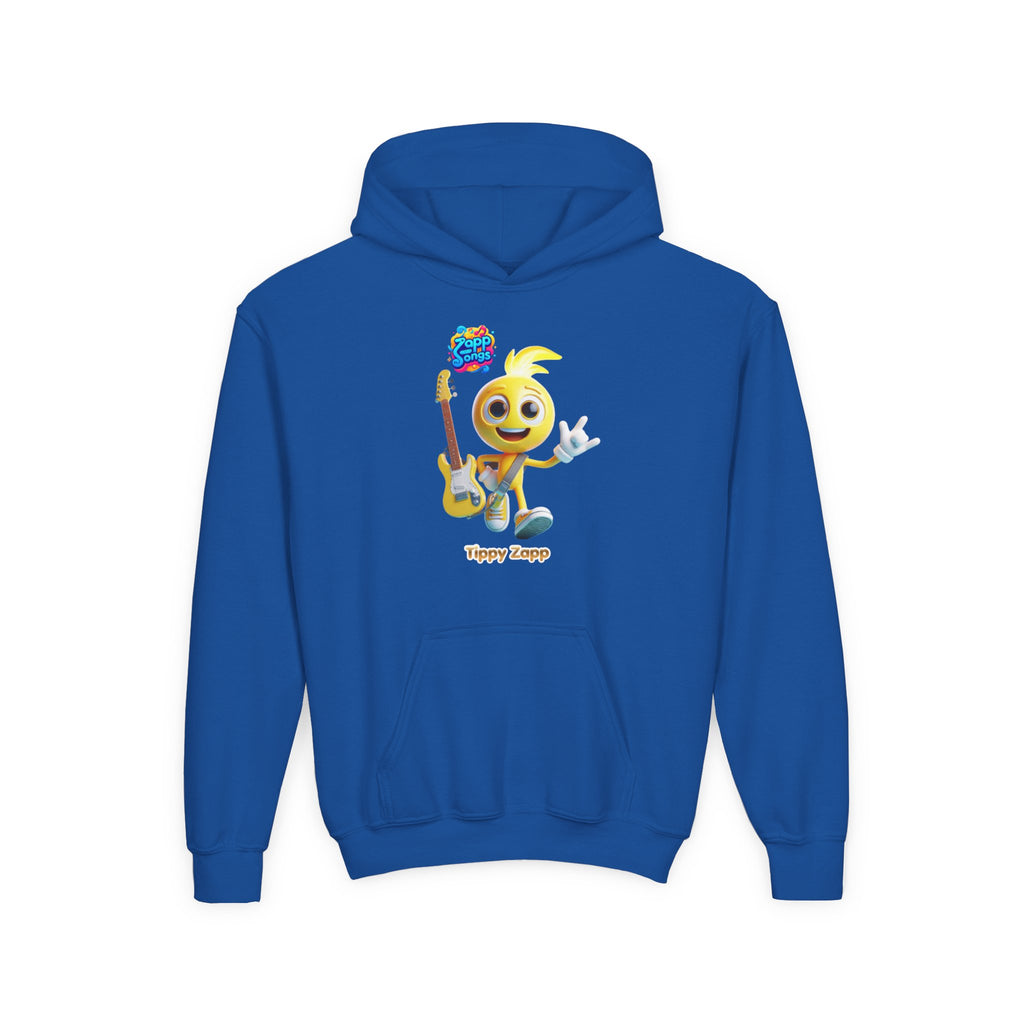"Tippy Zapp" Guitar Character Kids Hoodie