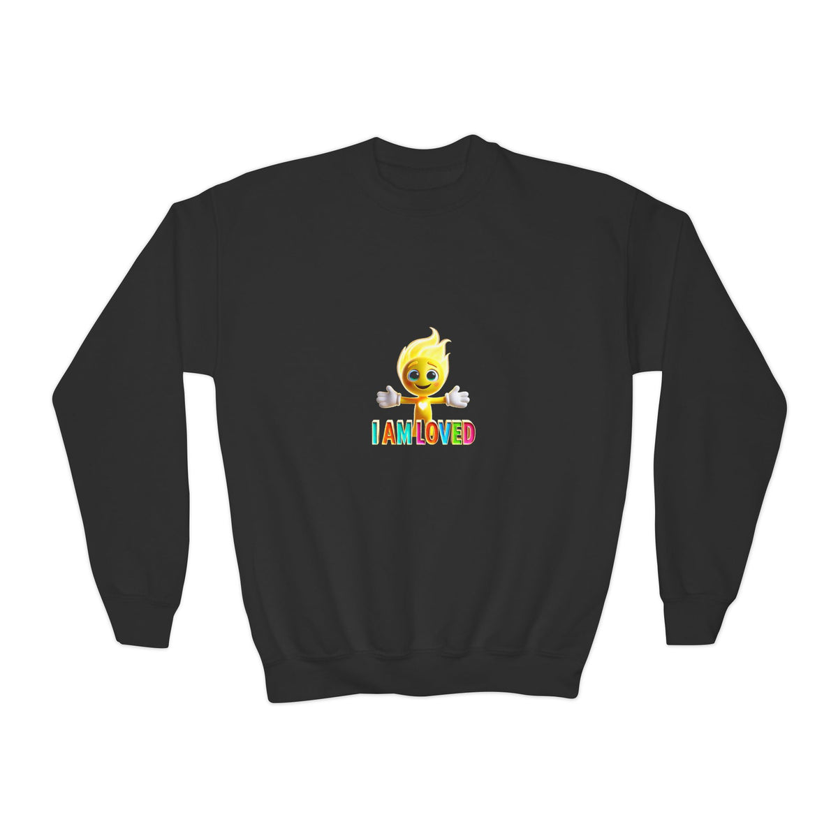 Tippy Zapp 'I Am Loved' — Youth Crewneck Sweatshirt