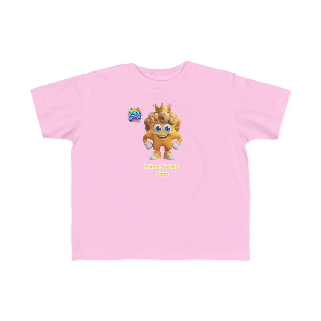 Toddler Tee — Prince Sparkle Zapp Character Cute Crowned Graphic Shirt