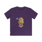 Kinder-T-Shirt – „Prinz Glitzer Zapp Figur“ Süße gekrönte Sonne Grafik