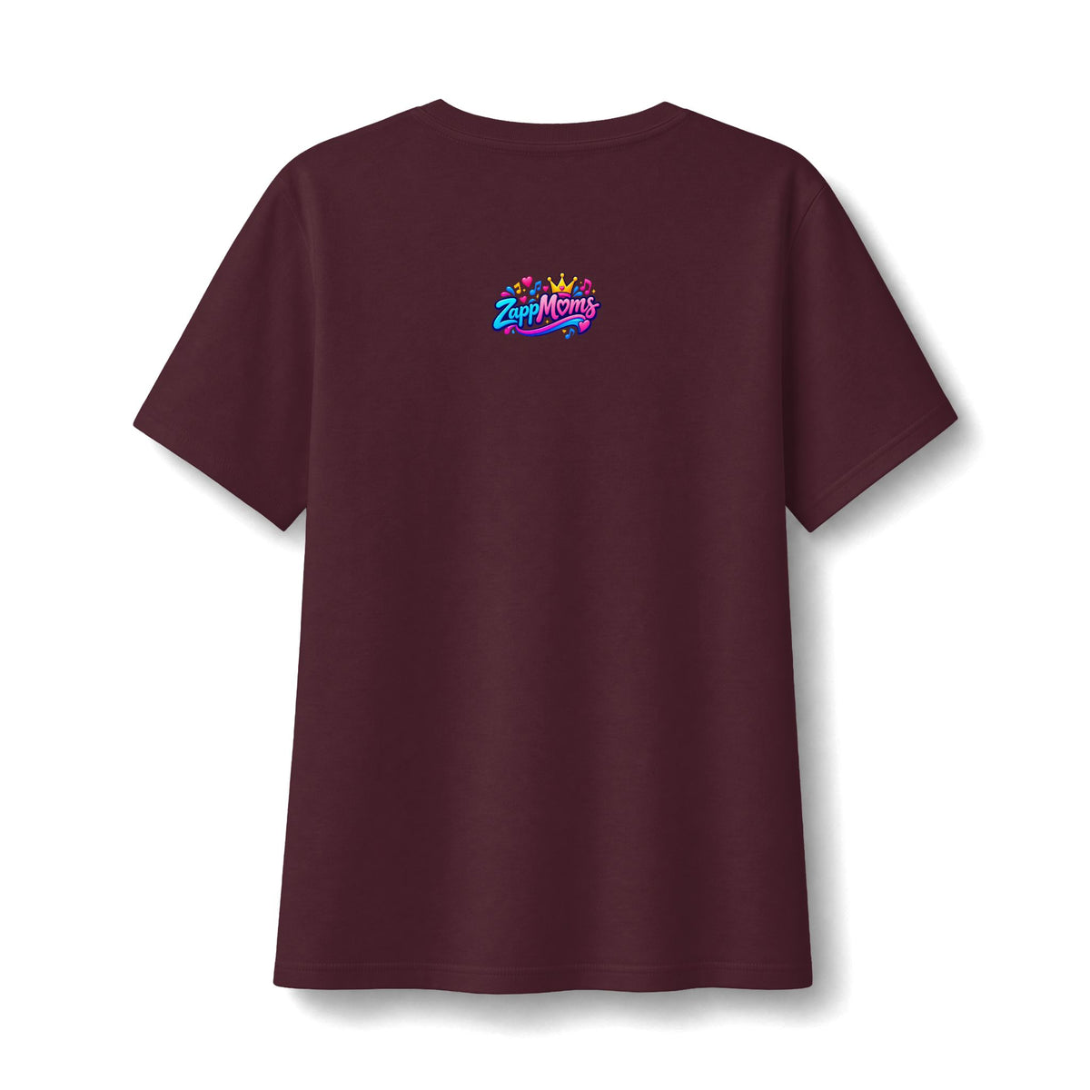 ZappMoms Mom and Child Heart Short Sleeve V-Neck Tee