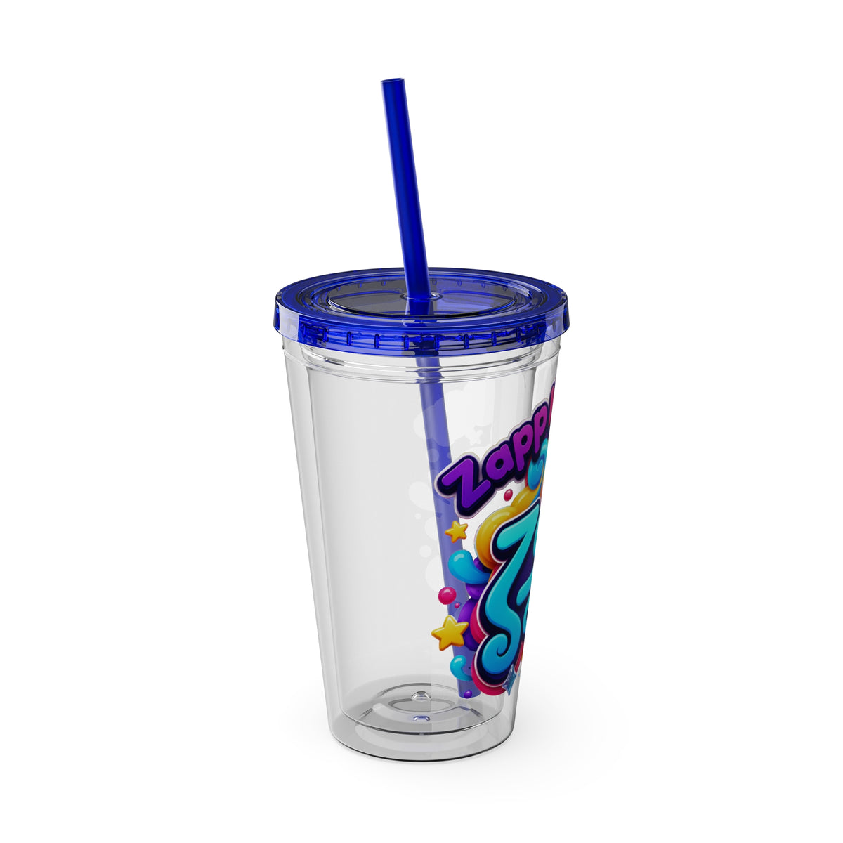 Zapp Songs Kids Tumbler with Straw — 16oz Colorful Music Logo Cup