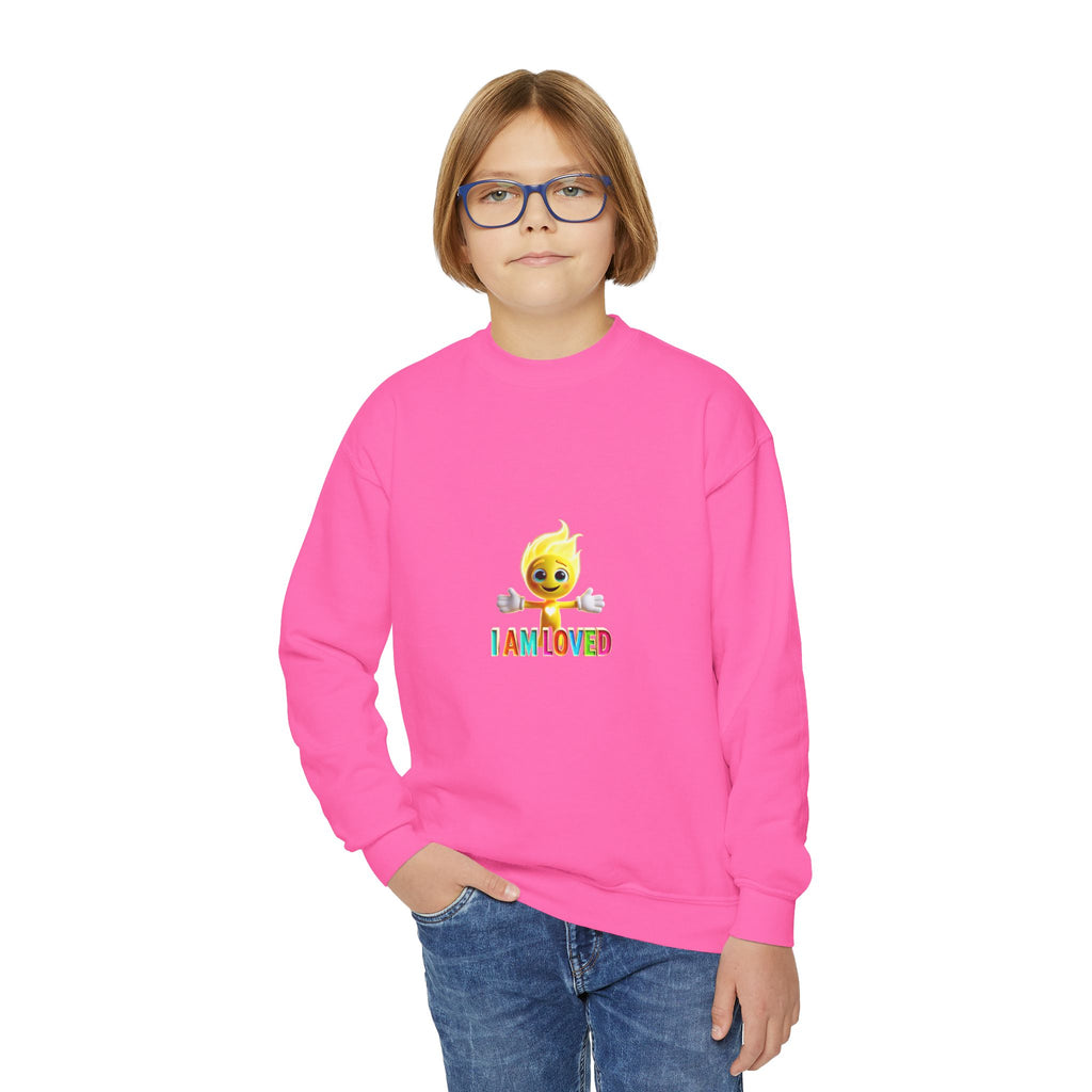 Tippy Zapp 'I Am Loved' — Youth Crewneck Sweatshirt