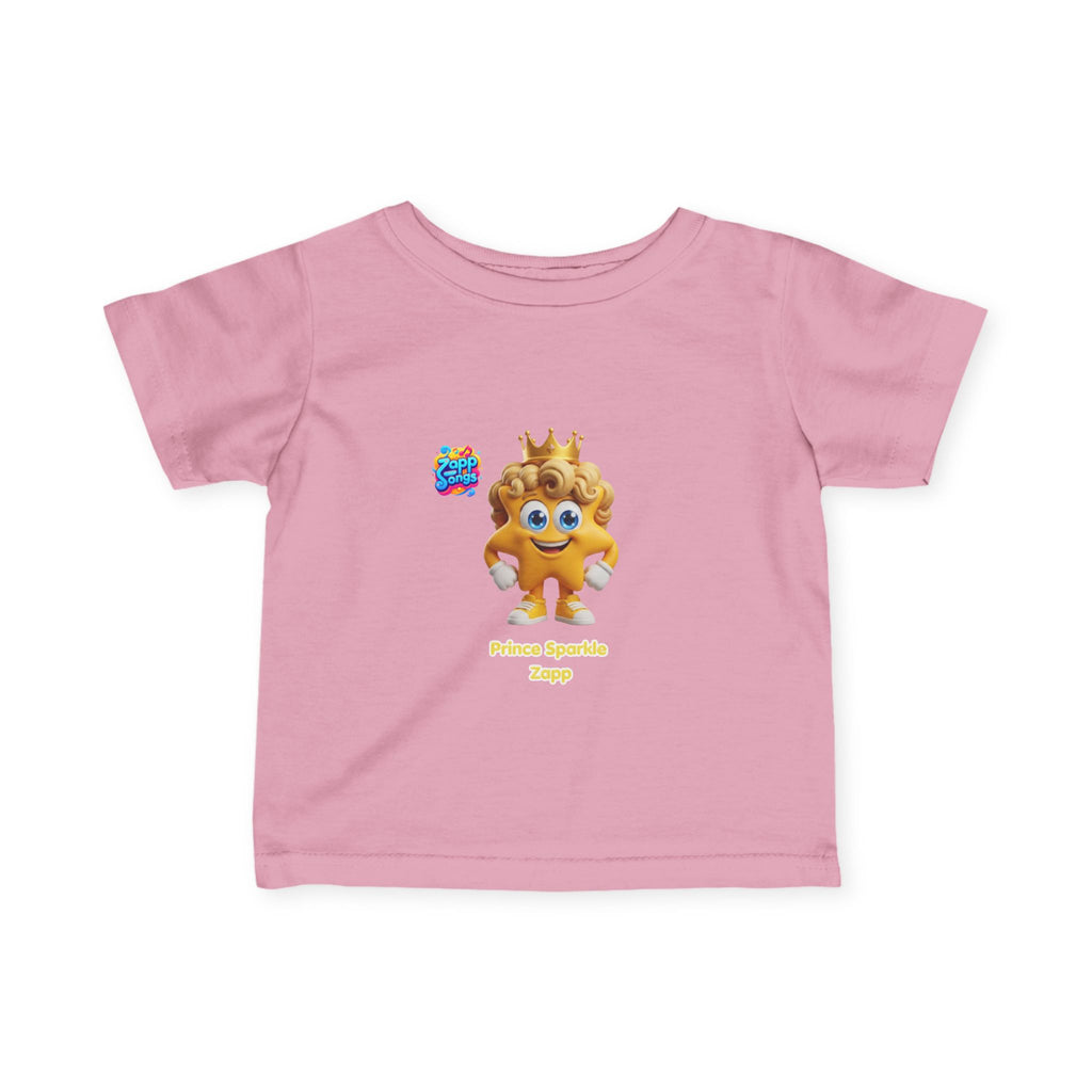 Infant Tee — 'Prince Sparkle Zapp Character' Cute Crowned Baby Shirt
