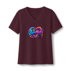 ZappMoms Heart V-Neck Tee