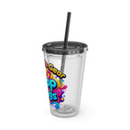Zapp Songs Kids Tumbler with Straw — 16oz Colorful Music Logo Cup