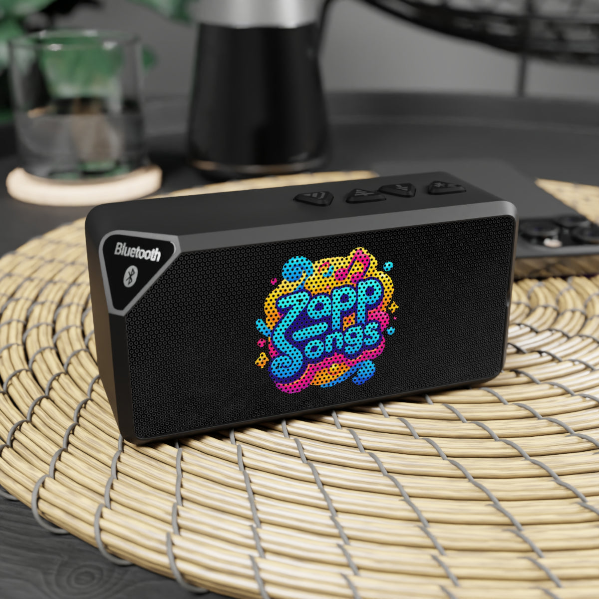 Bluetooth Speaker — Colorful "Zapp Songs"  Logo Portable Speaker