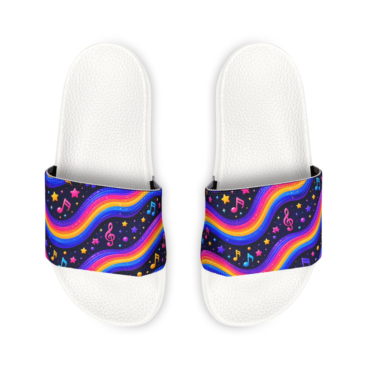 Zapp Songs Removable Rainbow Music Strap  —  Youth Slide Sandals