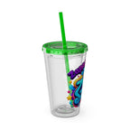 Zapp Songs Kids Tumbler with Straw — 16oz Colorful Music Logo Cup