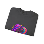 ZappMoms Heart Mom and Child Crewneck Sweatshirt
