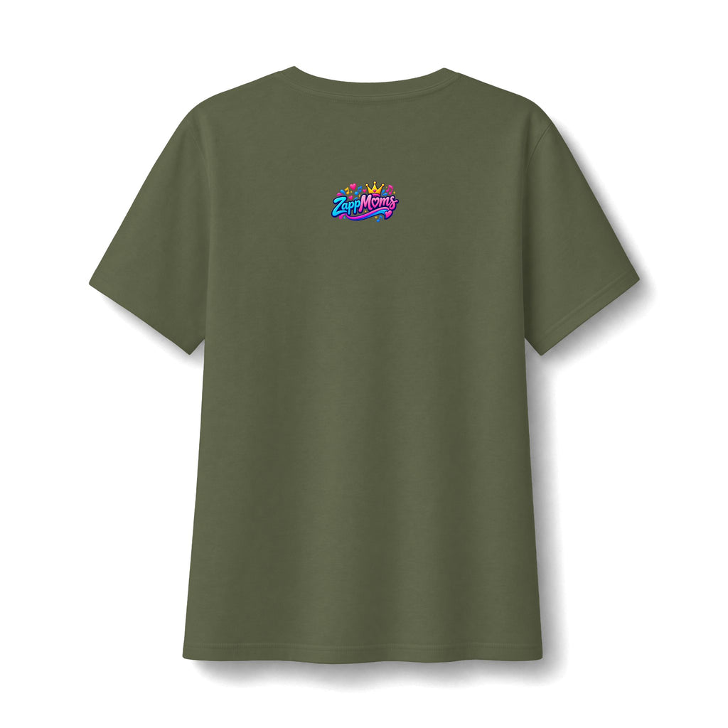 ZappMoms Heart V-Neck Tee