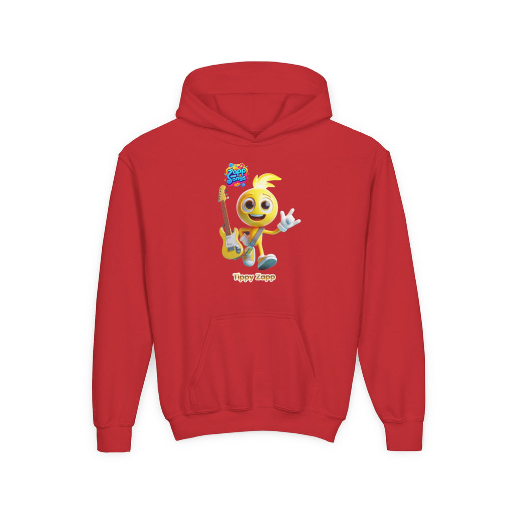 "Tippy Zapp" Guitar Character Kids Hoodie