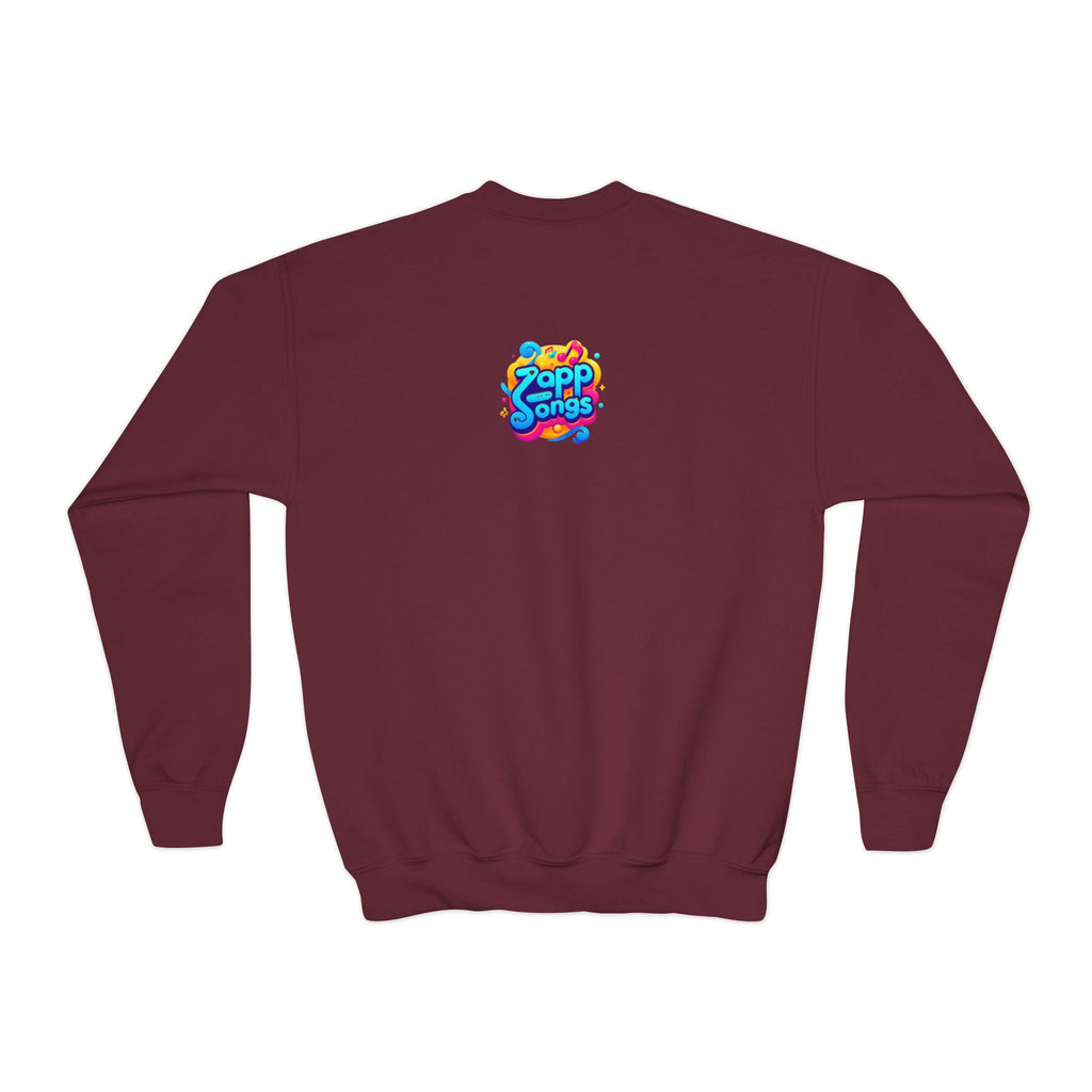 Tippy Zapp 'I Am Loved' — Youth Crewneck Sweatshirt