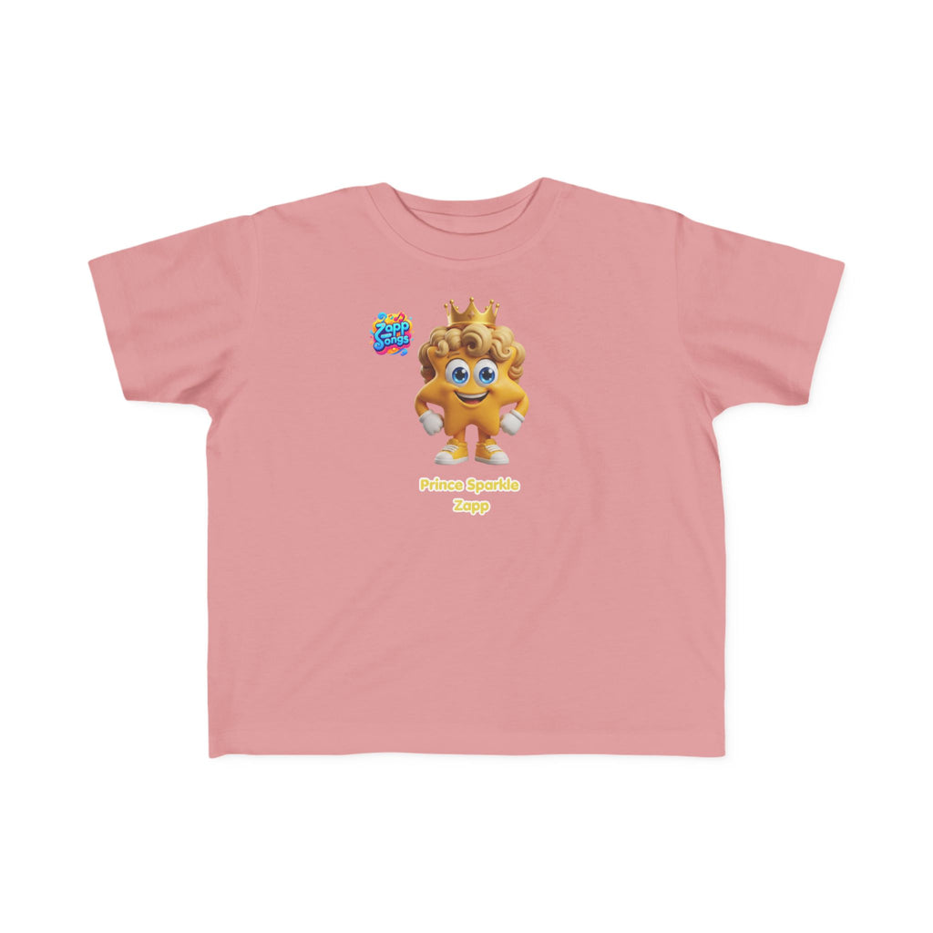 Toddler Tee — Prince Sparkle Zapp Character Cute Crowned Graphic Shirt