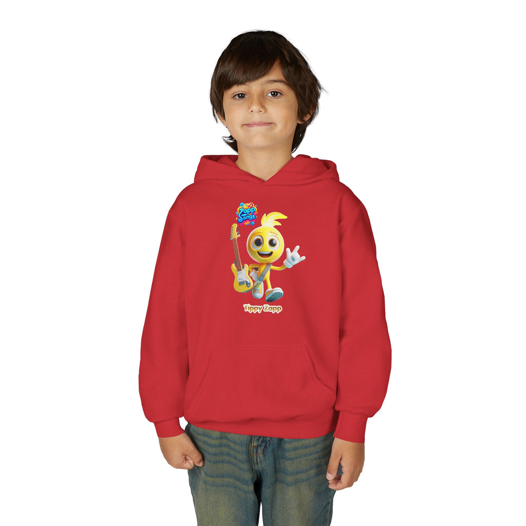 "Tippy Zapp" Guitar Character Kids Hoodie