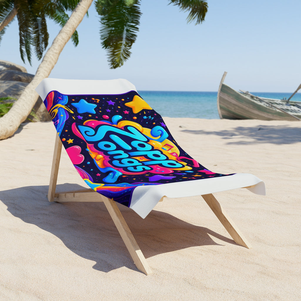 Zapp Songs Colorful Music Beach Towel