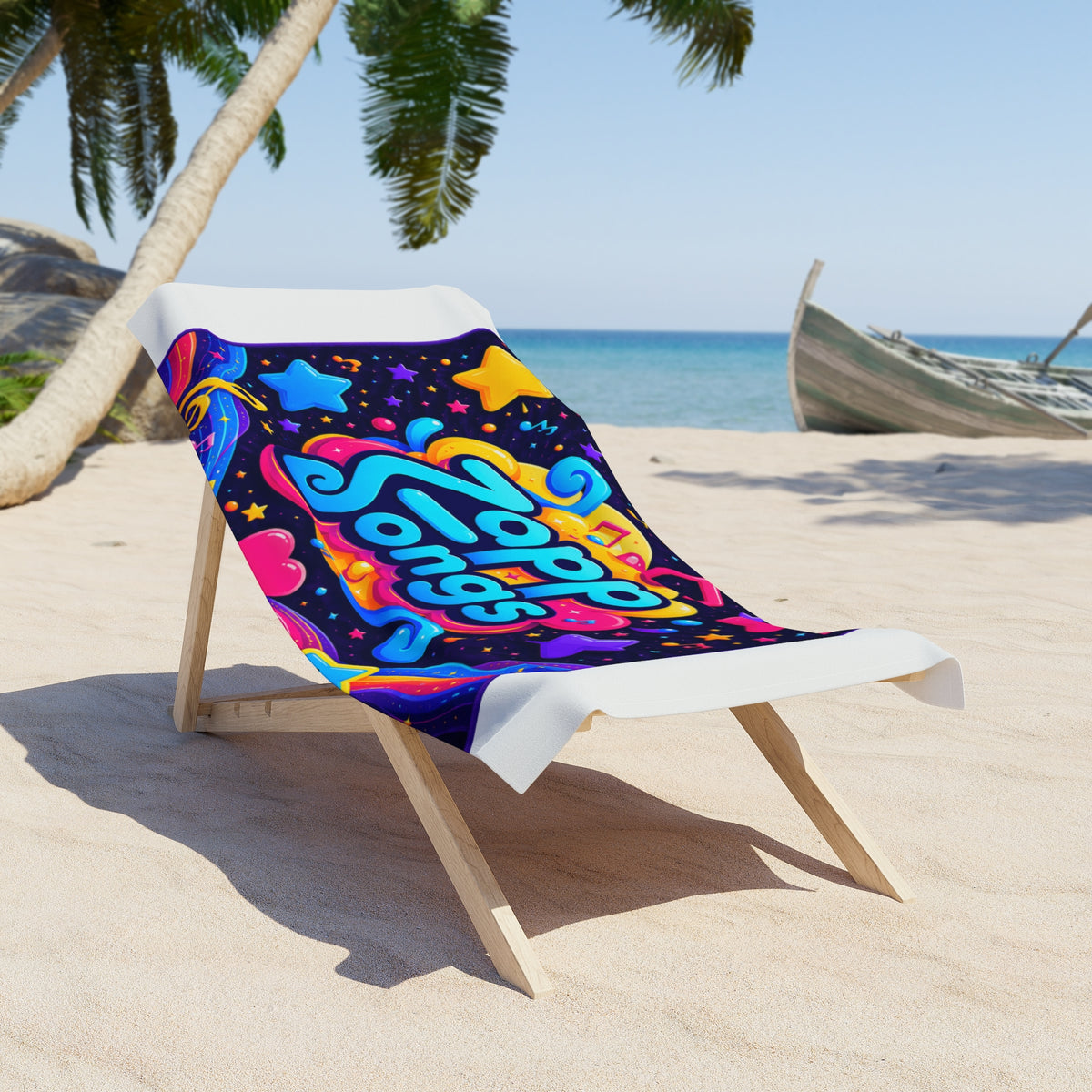 Zapp Songs Colorful Music Beach Towel