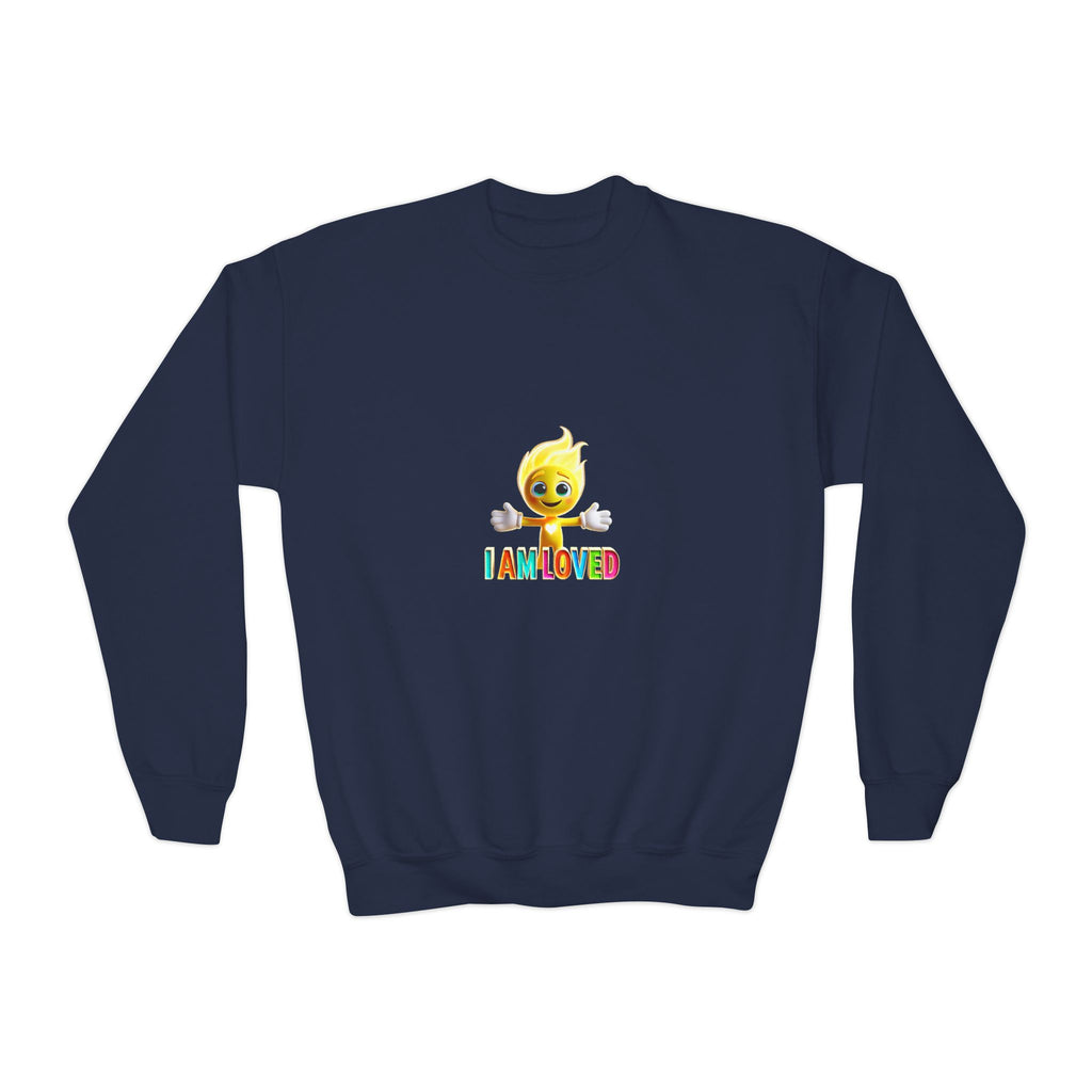 Tippy Zapp 'I Am Loved' — Youth Crewneck Sweatshirt